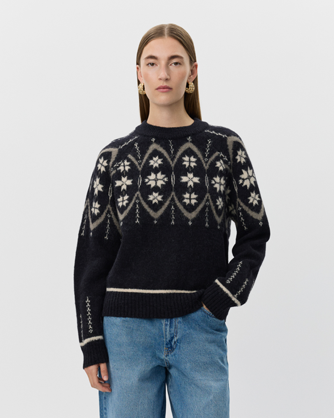 Sofie Schnoor WOMEN AINASW SWEATER Sweater 1004 Black mix
