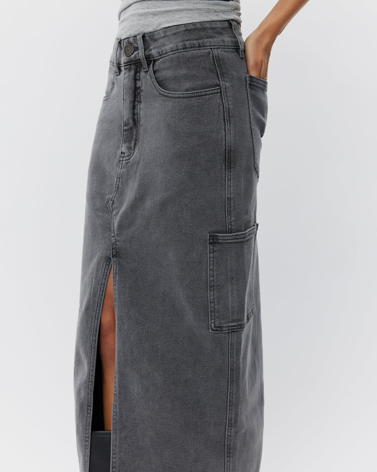 Sofie Schnoor WOMEN ALAYASW SKIRT Skirt 8049 Grey Denim