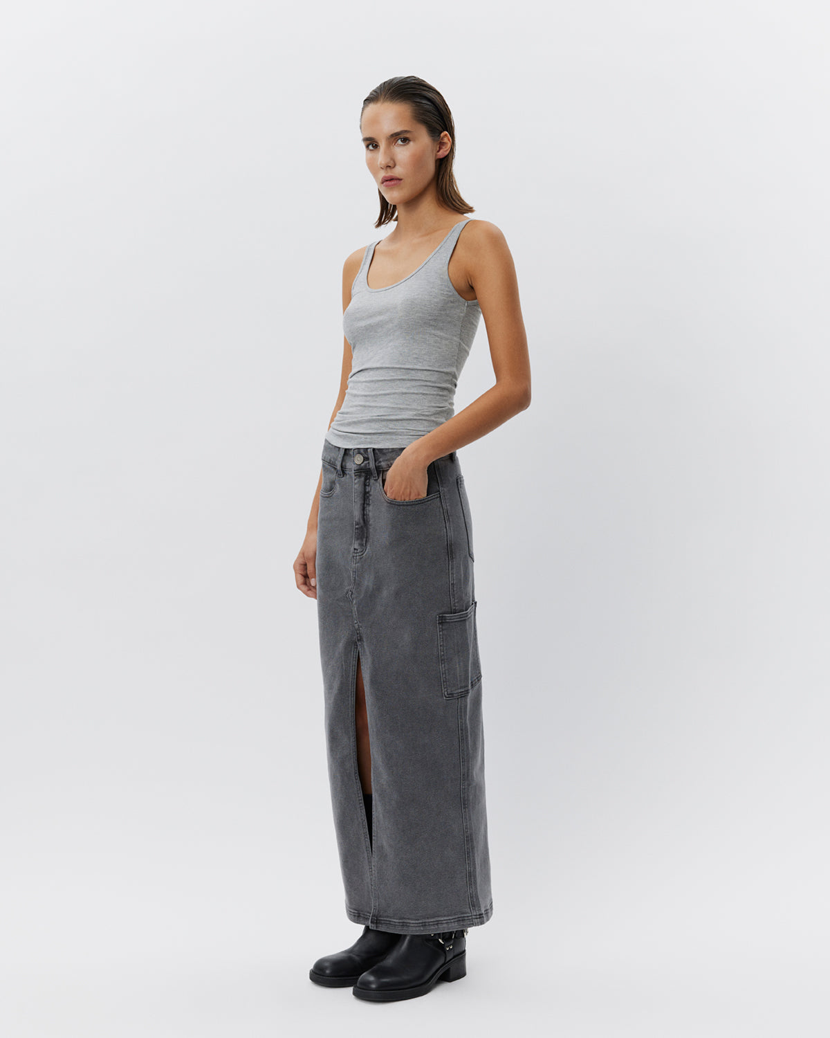 Sofie Schnoor WOMEN ALAYASW SKIRT Skirt 8049 Grey Denim