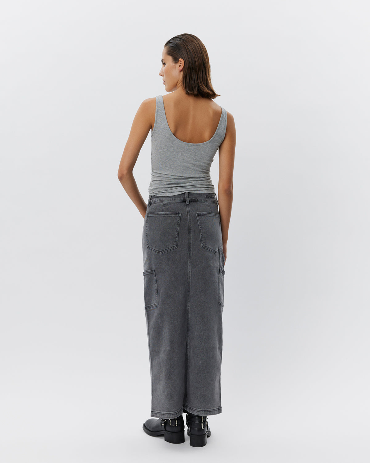 Sofie Schnoor WOMEN ALAYASW SKIRT Skirt 8049 Grey Denim