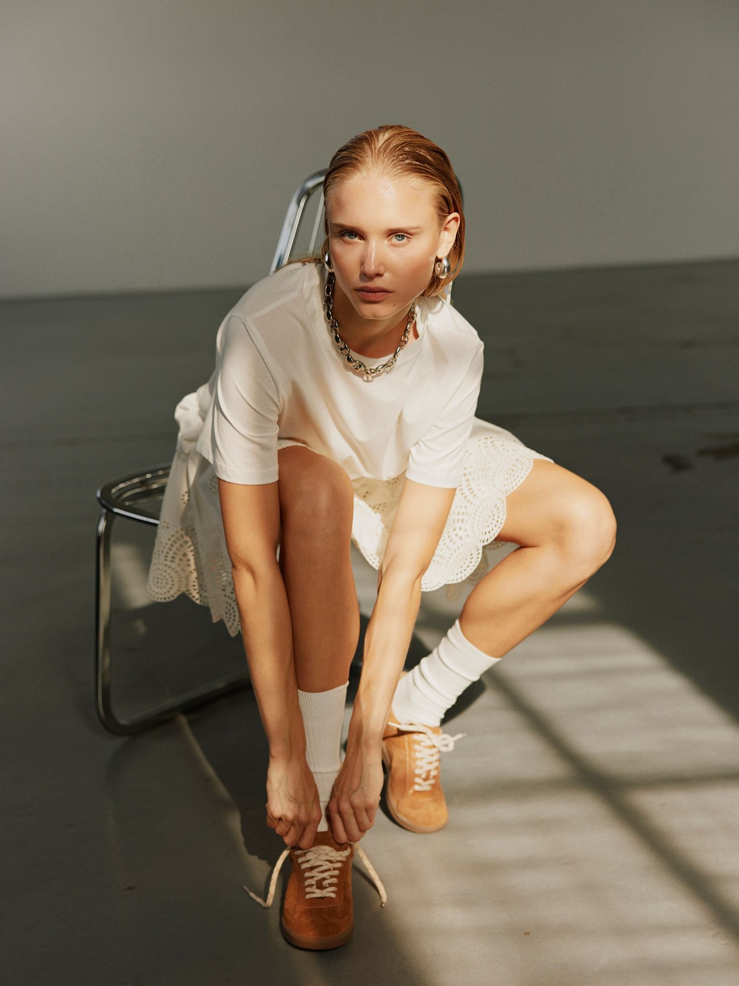 Sofie Schnoor WOMEN ALBERTASW NEDERDEL Nederdel 0101 Off white