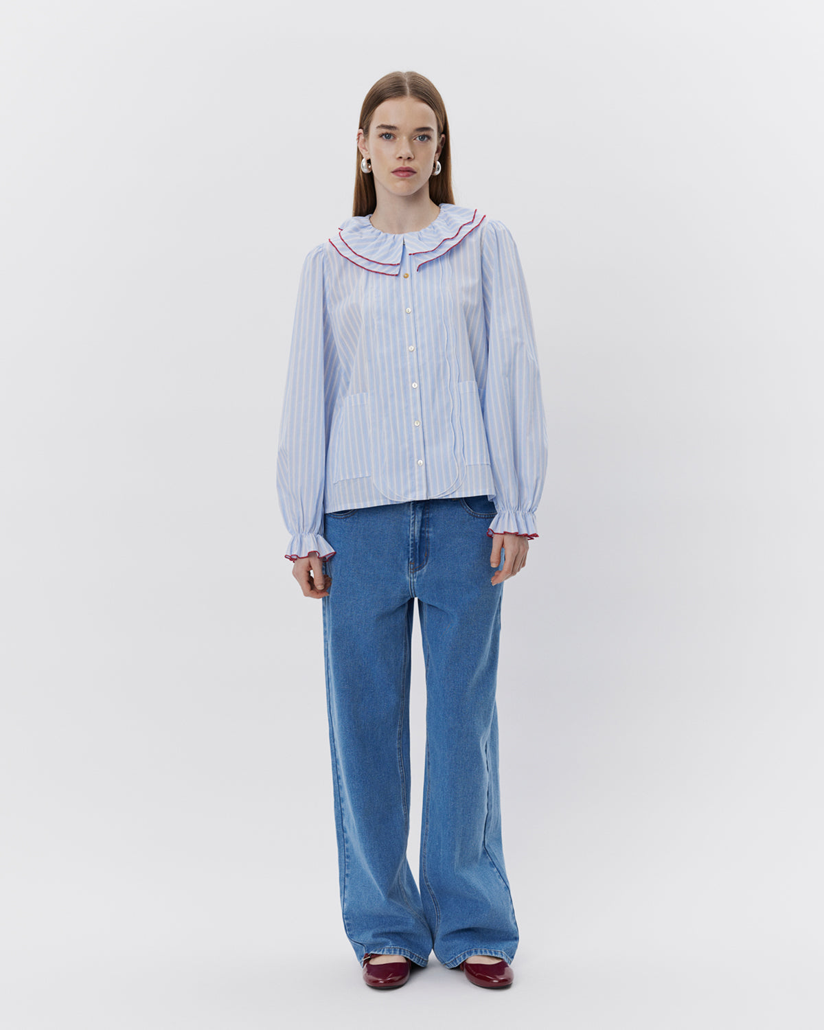 Sofie Schnoor WOMEN ALEXASW SHIRT Shirt 5092 Blue striped