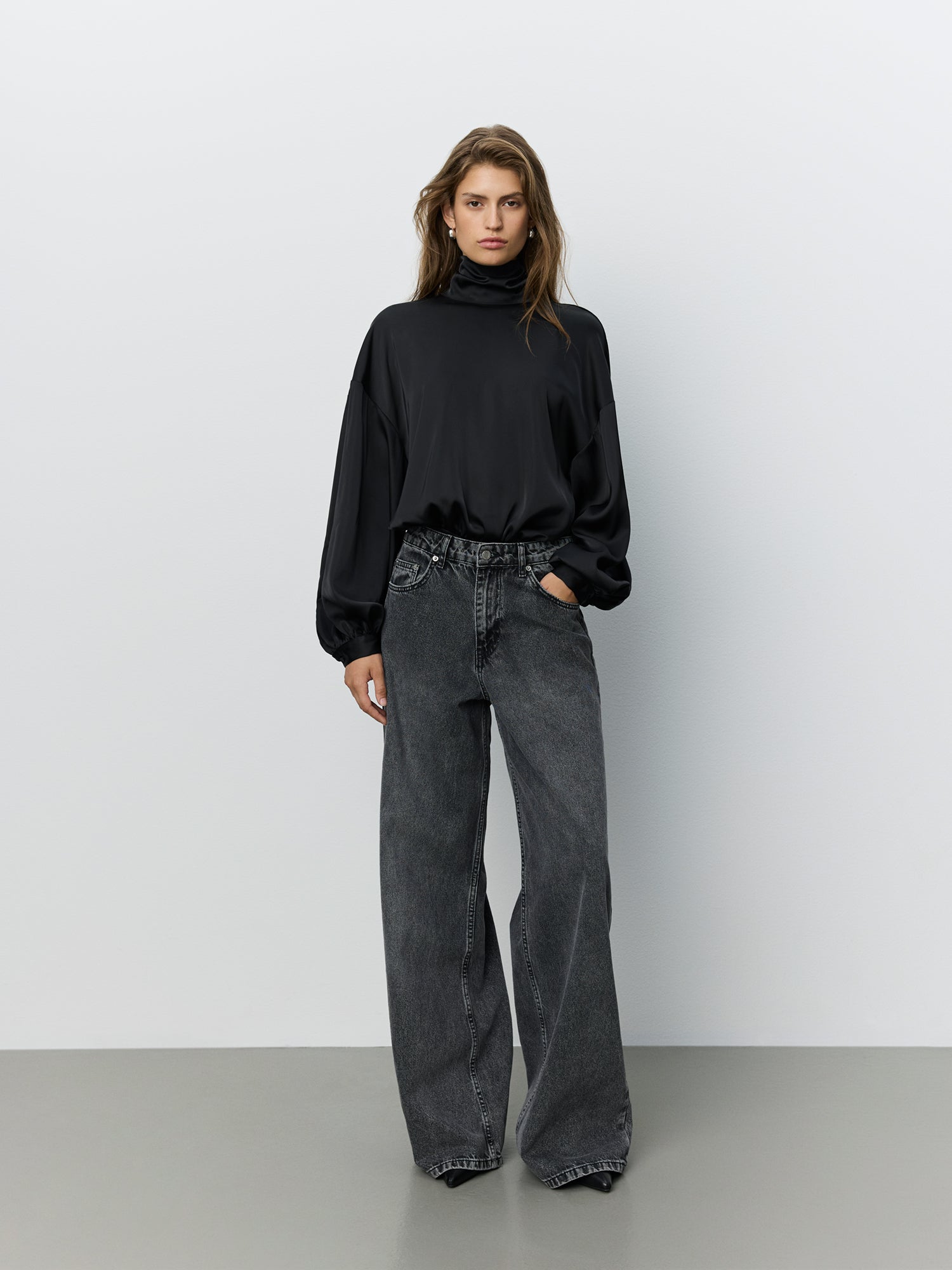 Sofie Schnoor WOMEN AMBERSW SATIN BLUSE Bluse 1000 Black