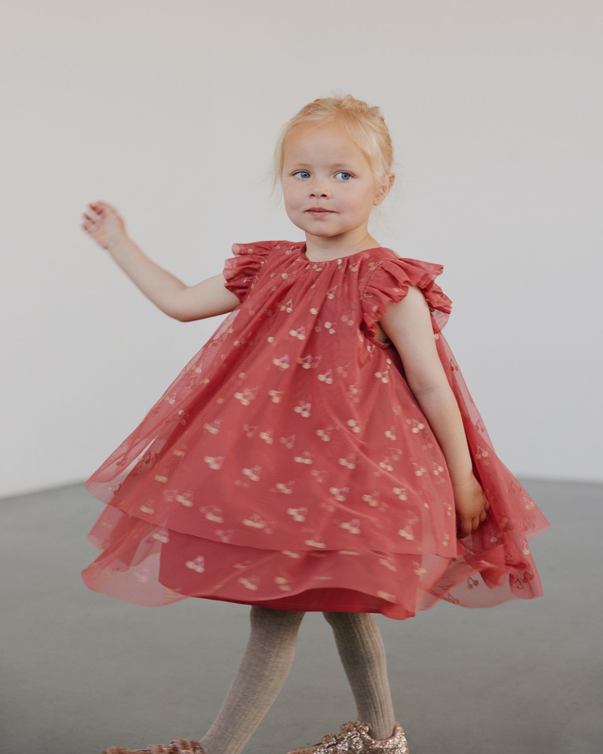 Sofie Schnoor KIDS ANDREASK DRESS Dress 4108 Coral Pink