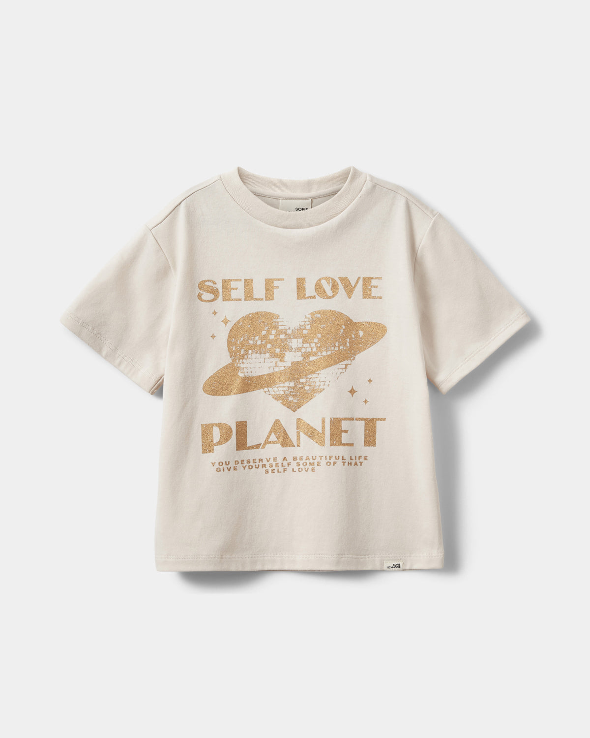 Sofie Schnoor KIDS ASTASK T-SHIRT T-shirt 0155 Stone White