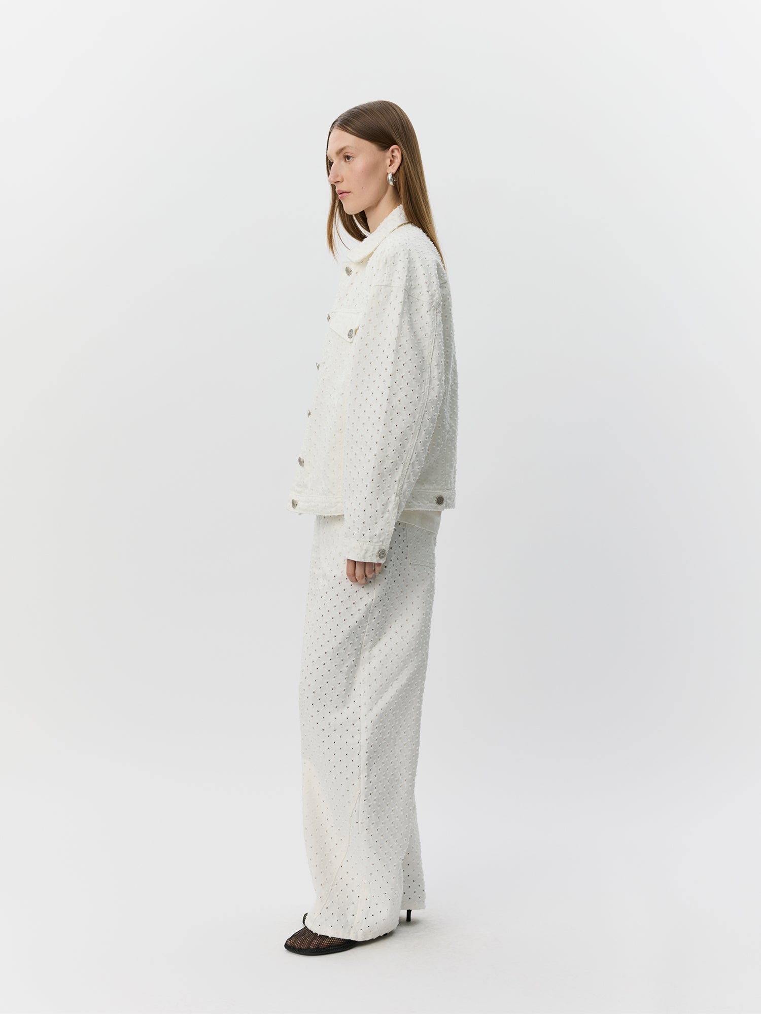 Sofie Schnoor WOMEN AUDREYSW OVERSIZE DENIM JAKKE Jakke 0101 Off white