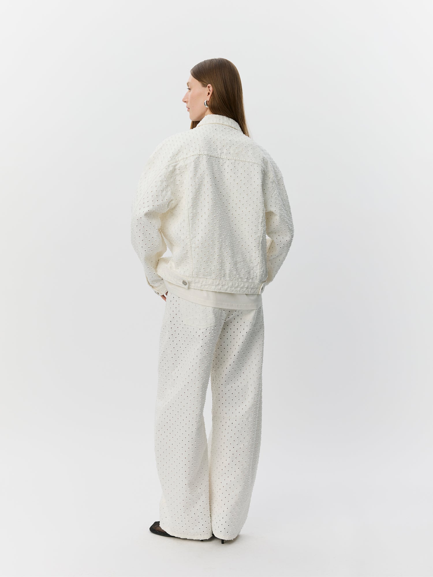 Sofie Schnoor WOMEN AUDREYSW OVERSIZE DENIM JAKKE Jakke 0101 Off white