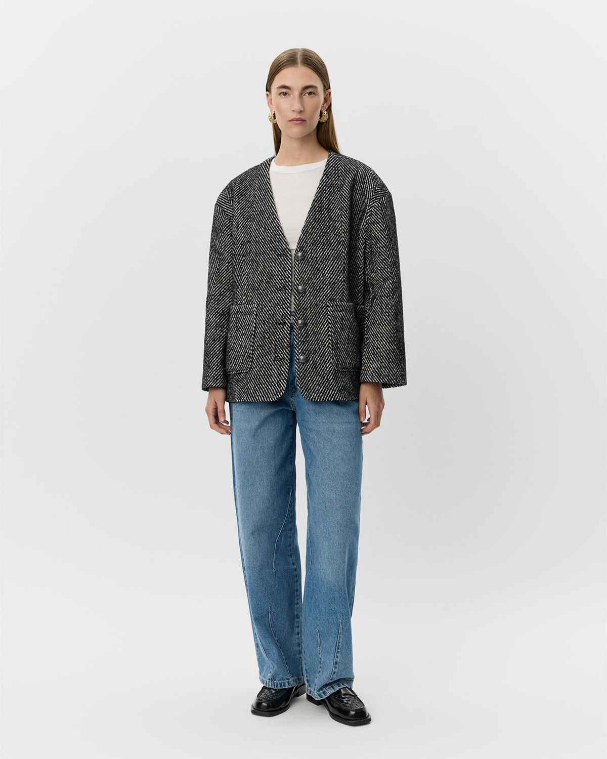 Sofie Schnoor WOMEN AURELIESW JAKKE Jakke 0142 Off White - Black