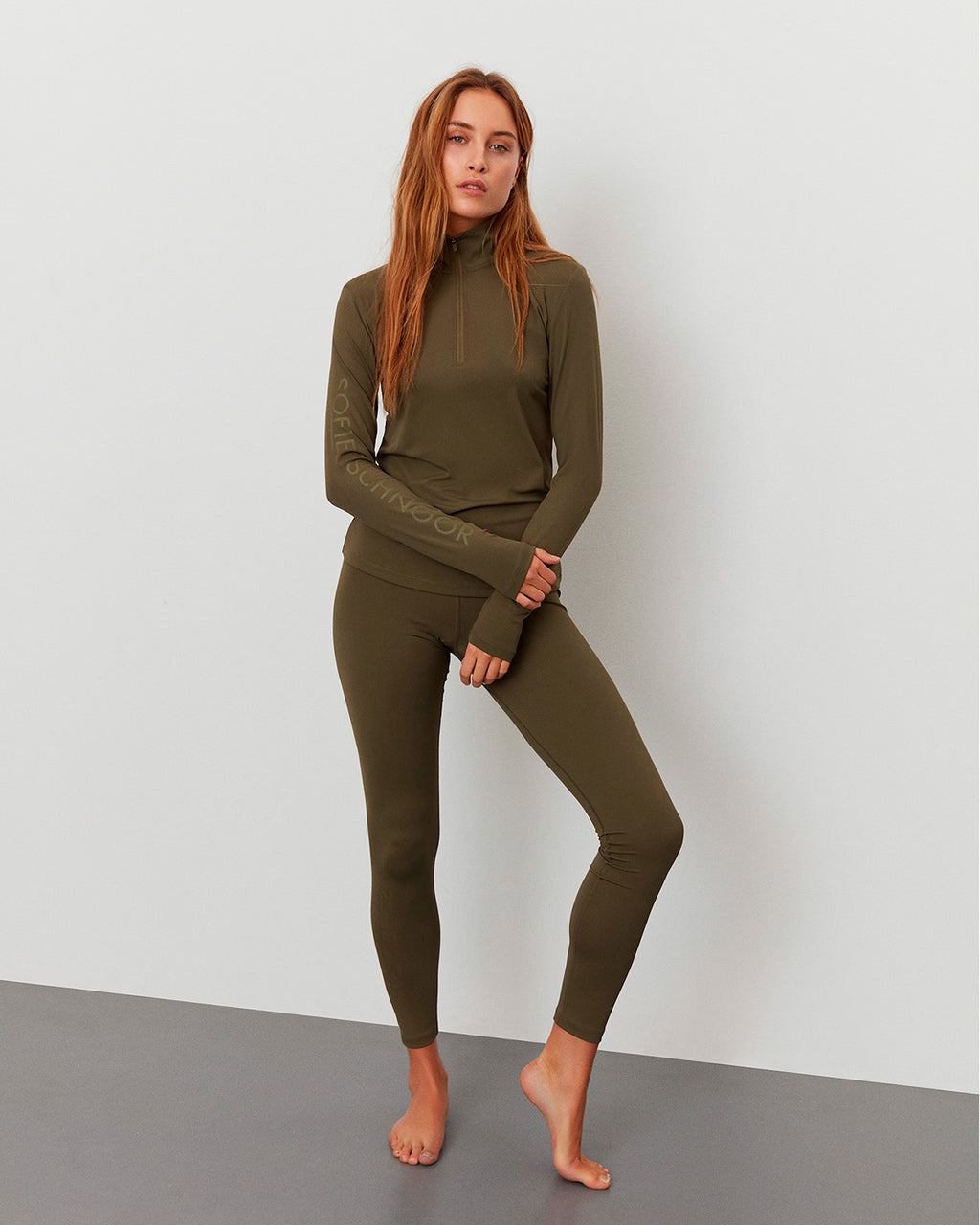 AVALINASW LEGGINGS Leggings 3061 Army Green Sofie Schnoor
