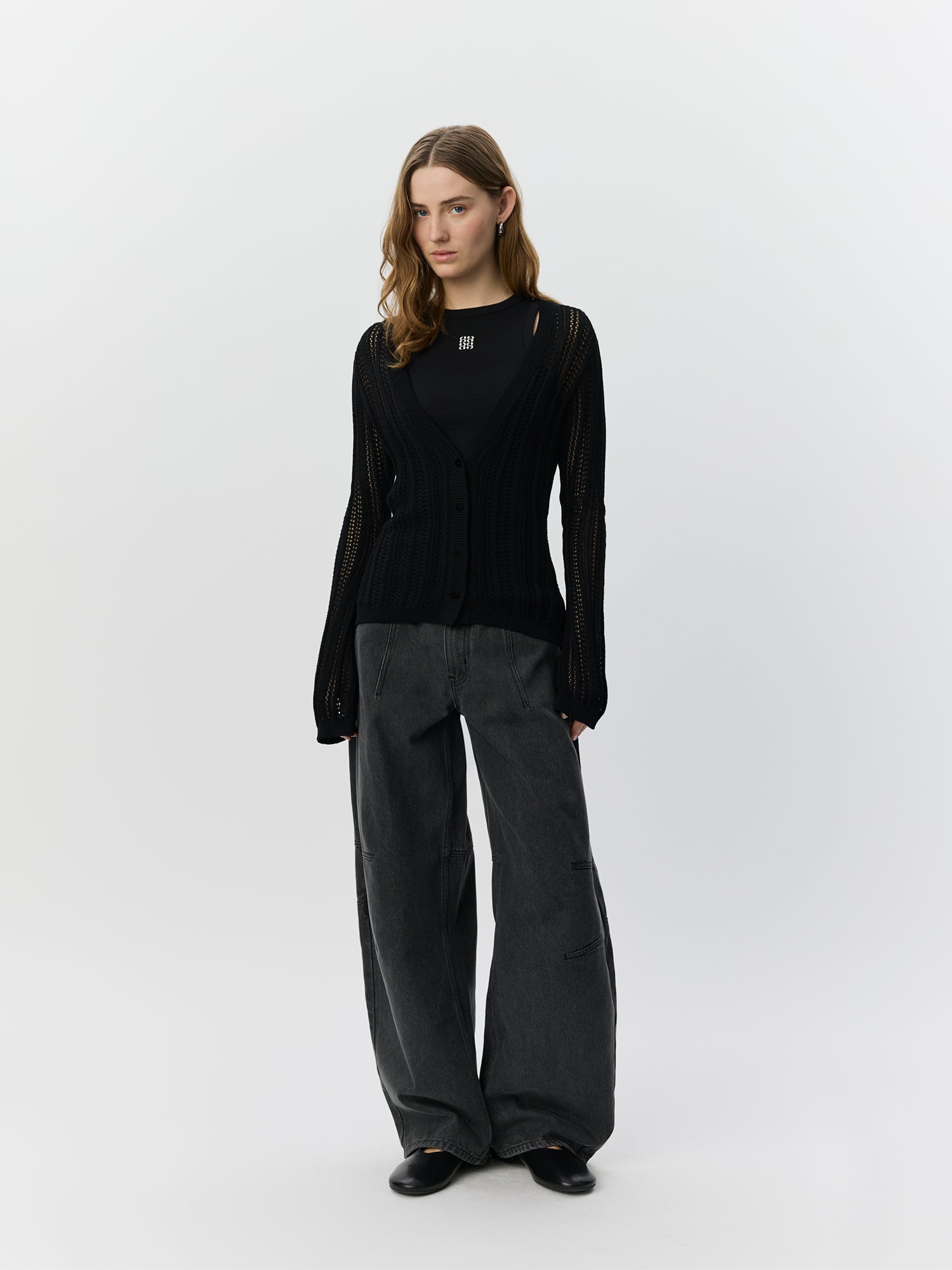Sofie Schnoor WOMEN AYRASW STRIK CARDIGAN Strik 1000 Black