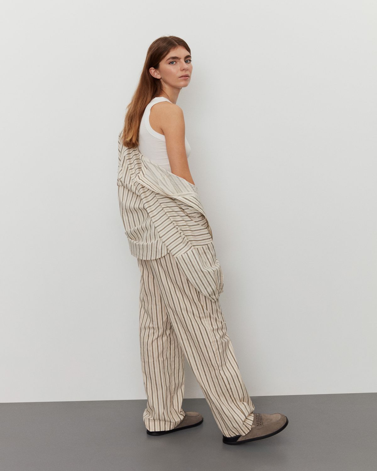 Sofie Schnoor WOMEN AbigaileSW Trousers Trousers 0140 Off White Striped
