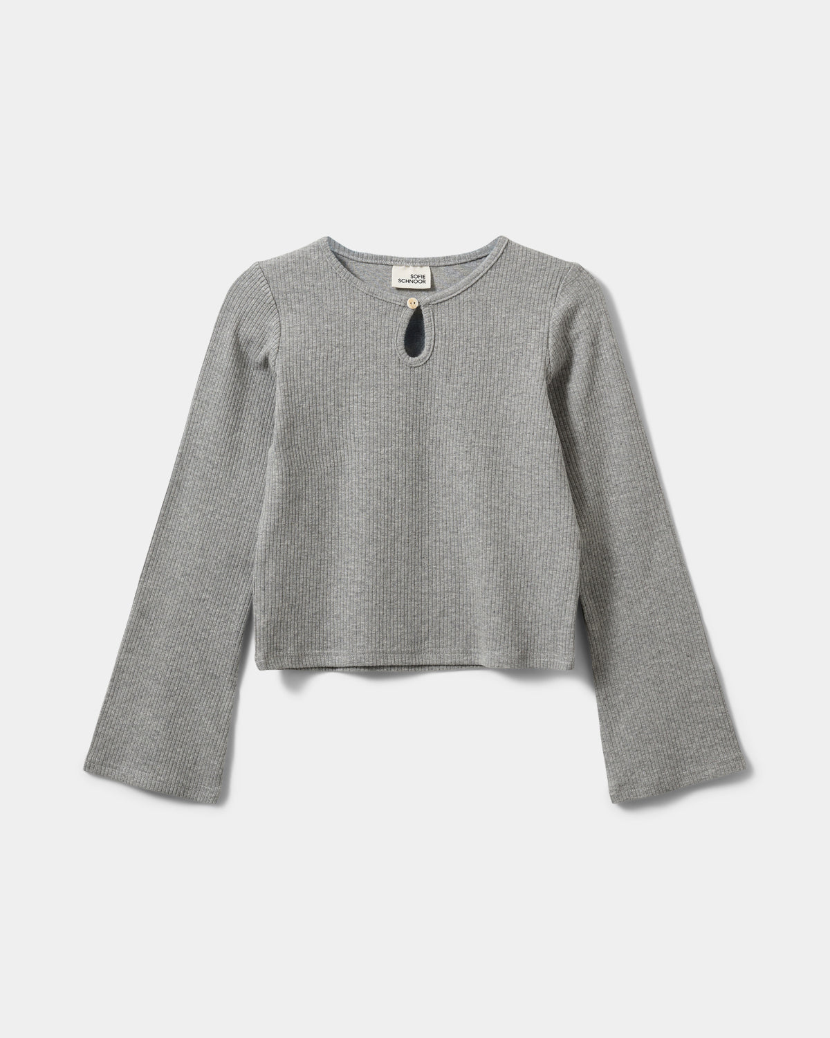 Sofie Schnoor YOUNG BAILOSY T-SHIRT T-shirt lang ærmet 8000 Grey Melange