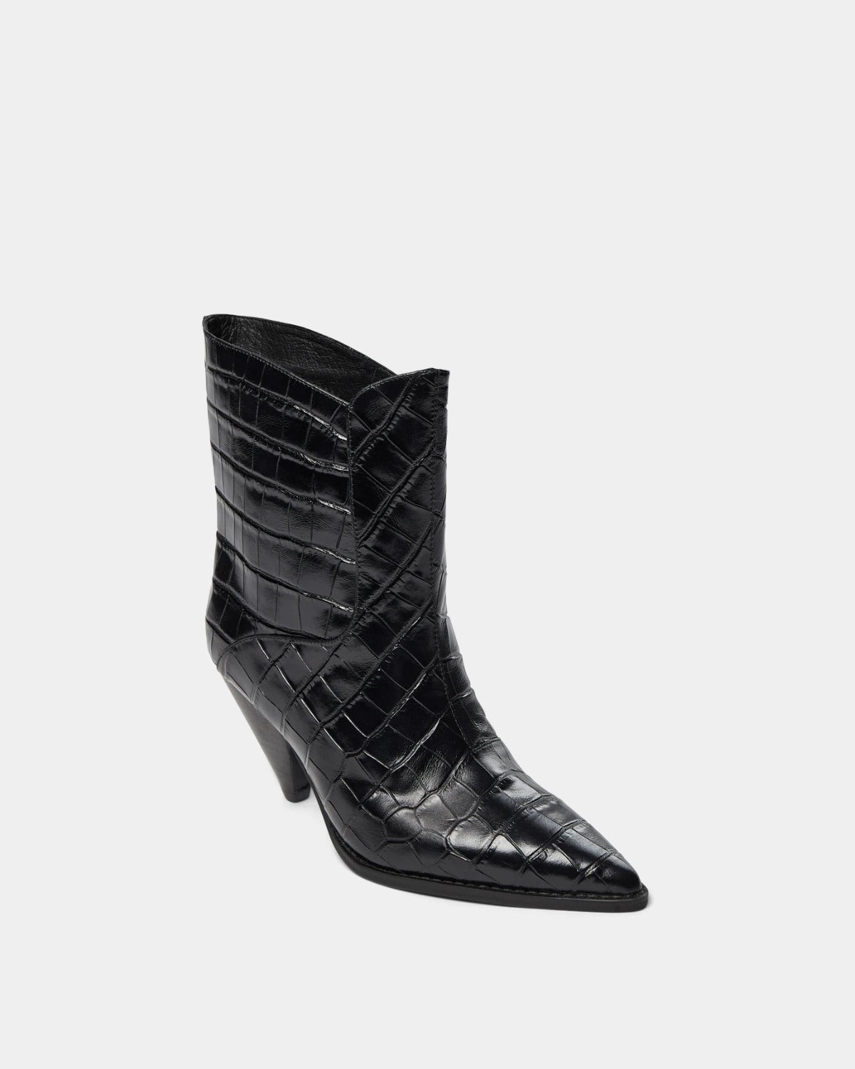 Sofie Schnoor WOMEN BEATESW CROCO LÆDERSTØVLE Støvle 1000 Black