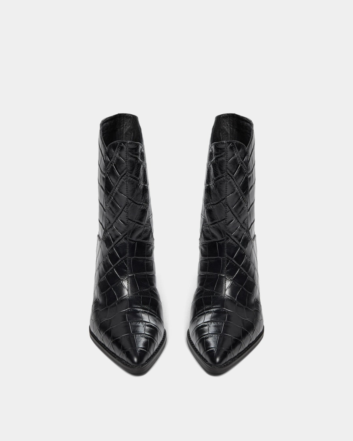 Sofie Schnoor WOMEN BEATESW CROCO LÆDERSTØVLE Støvle 1000 Black