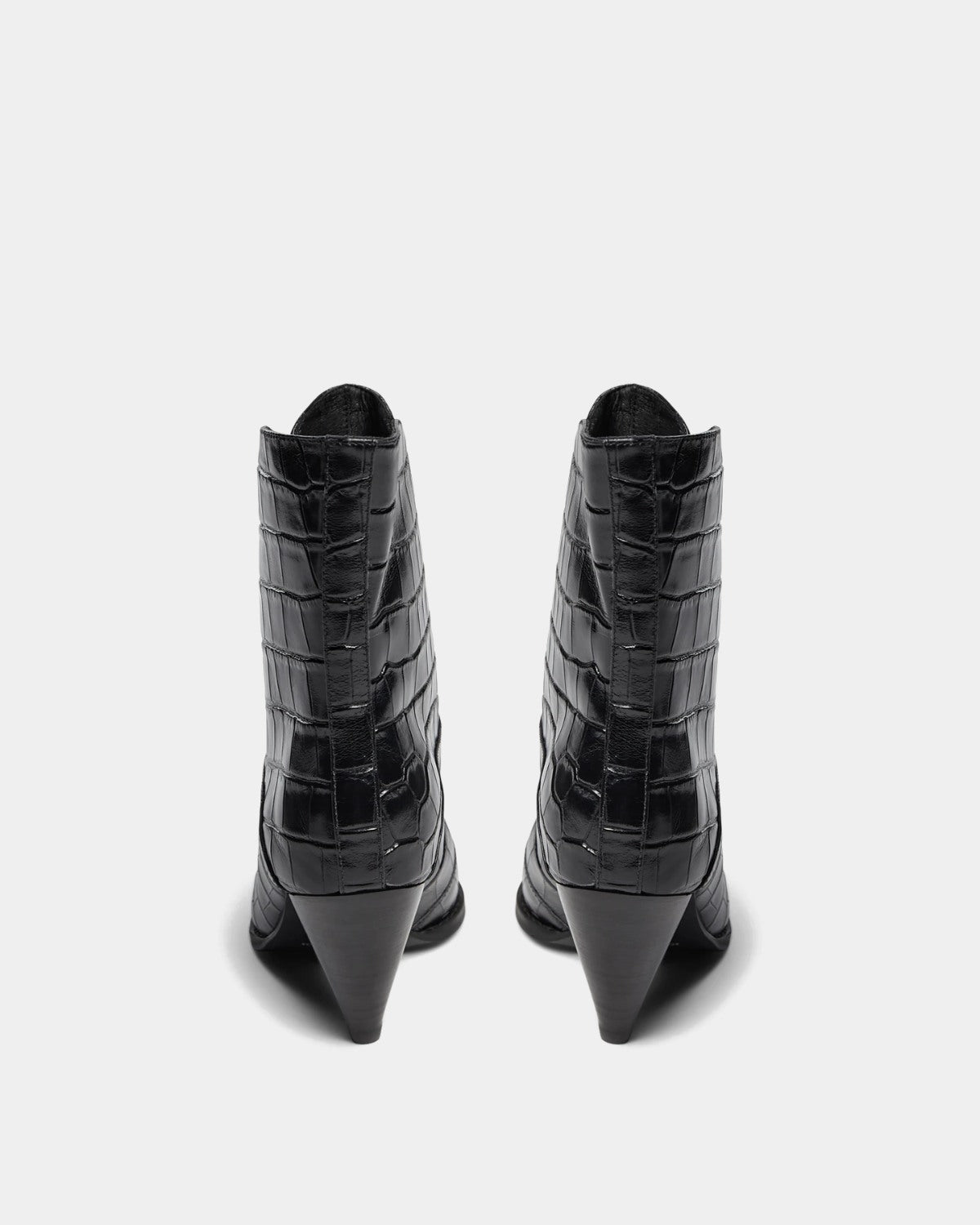 Sofie Schnoor WOMEN BEATESW CROCO LÆDERSTØVLE Støvle 1000 Black