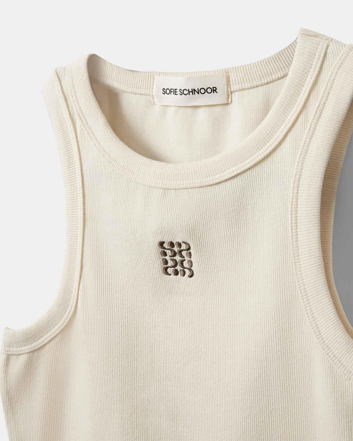 Sofie Schnoor WOMEN BECASW RIB TANK TOP Top 0159 Cream White