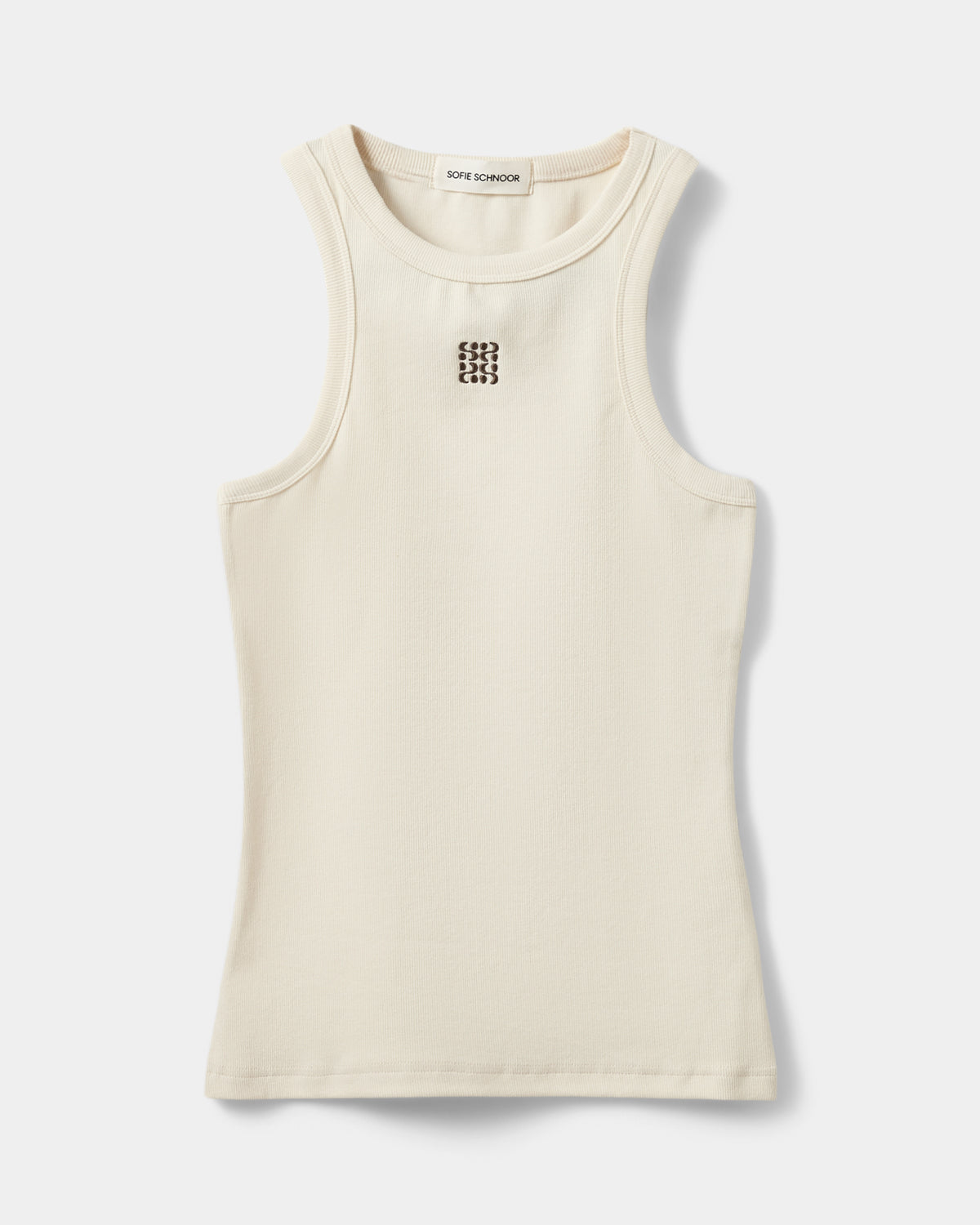 BECASW rib tank top in White | Tops for women | SOFIE SCHNOOR