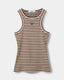 BECASW STRIPED RIB TANK TOP