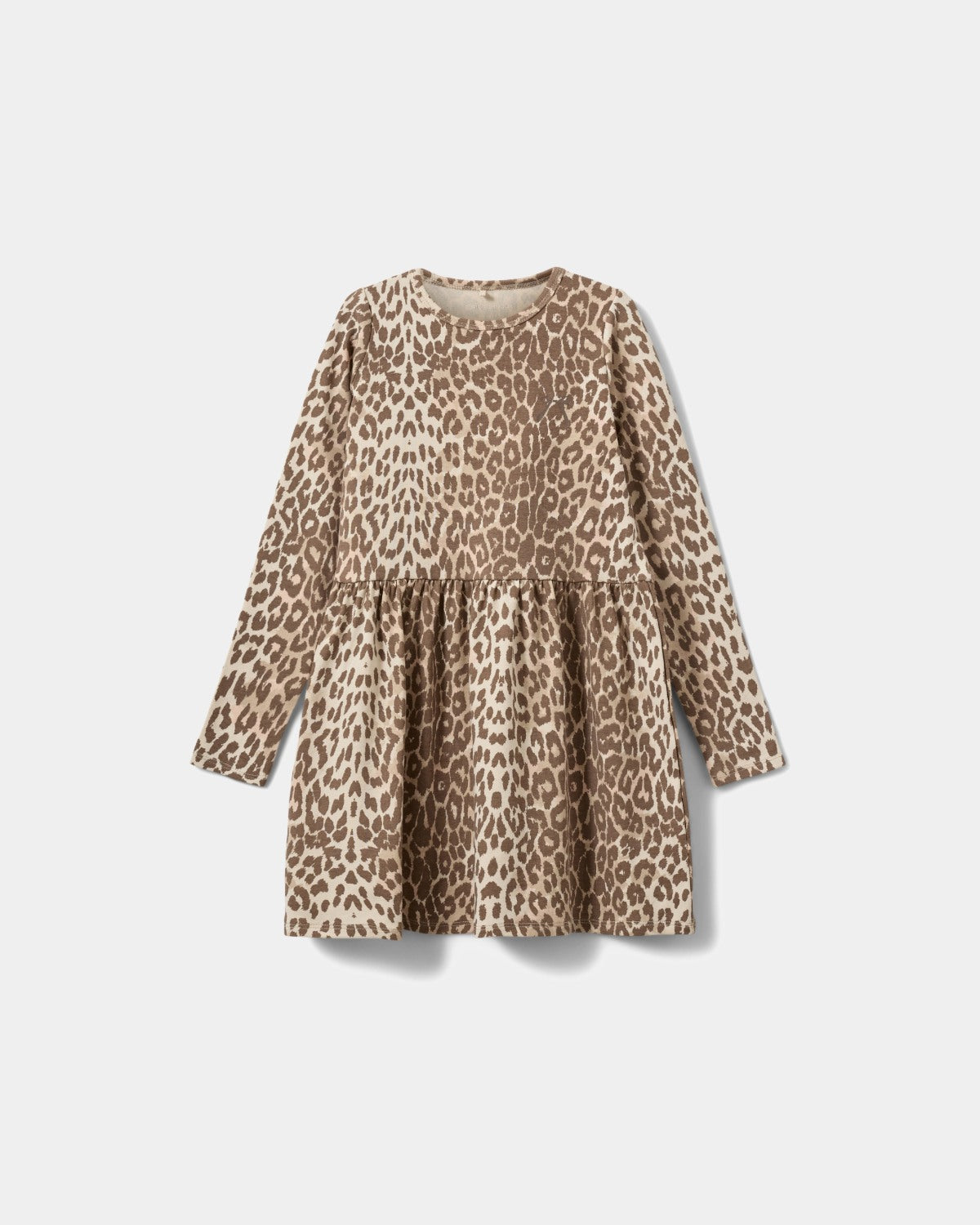 Sofie Schnoor KIDS BERRAKB KJOLE Kjole 9137 AOP Beige Leopard