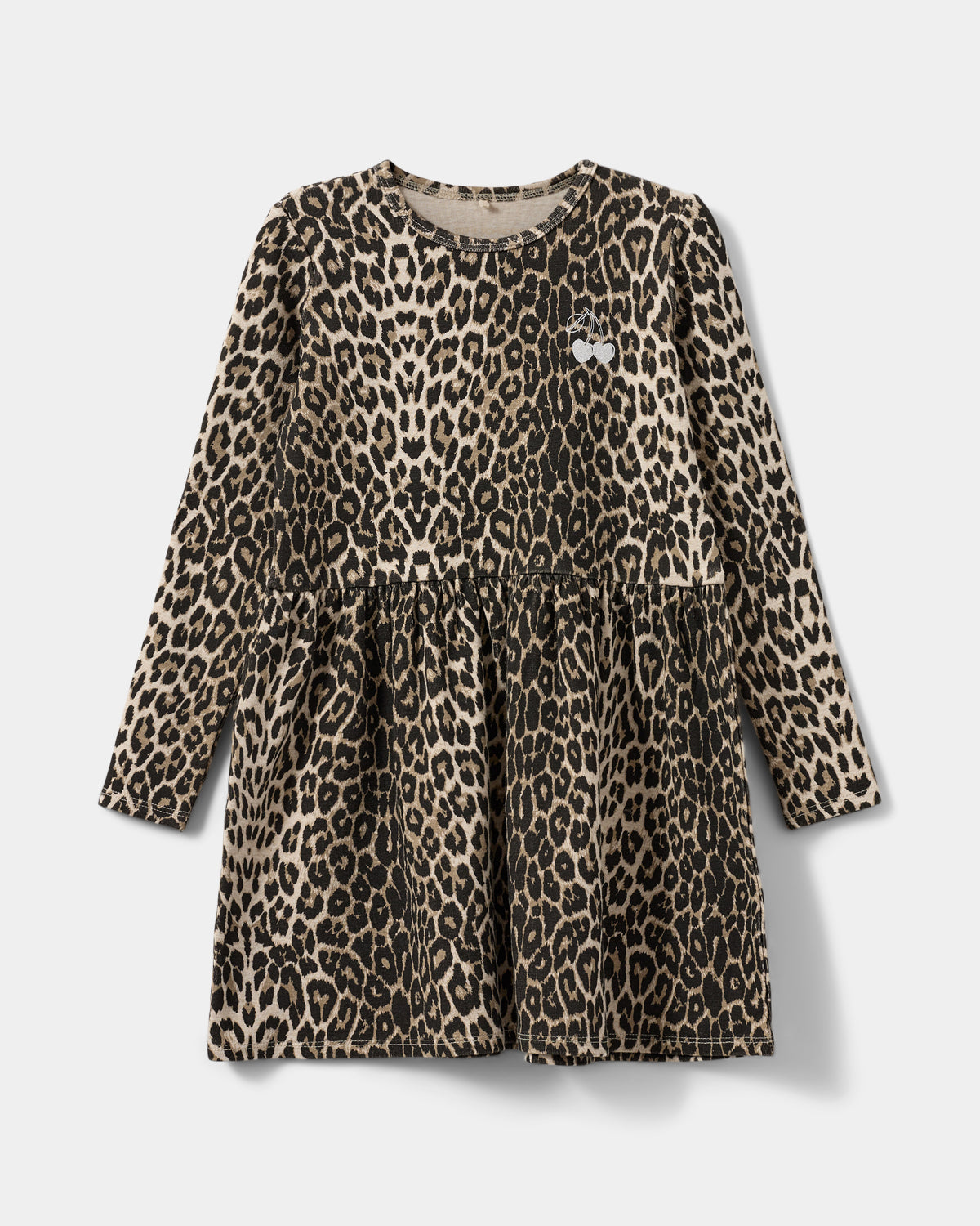 Sofie Schnoor KIDS BERRASK RIB DRESS Dress 9086 Light brown leopard