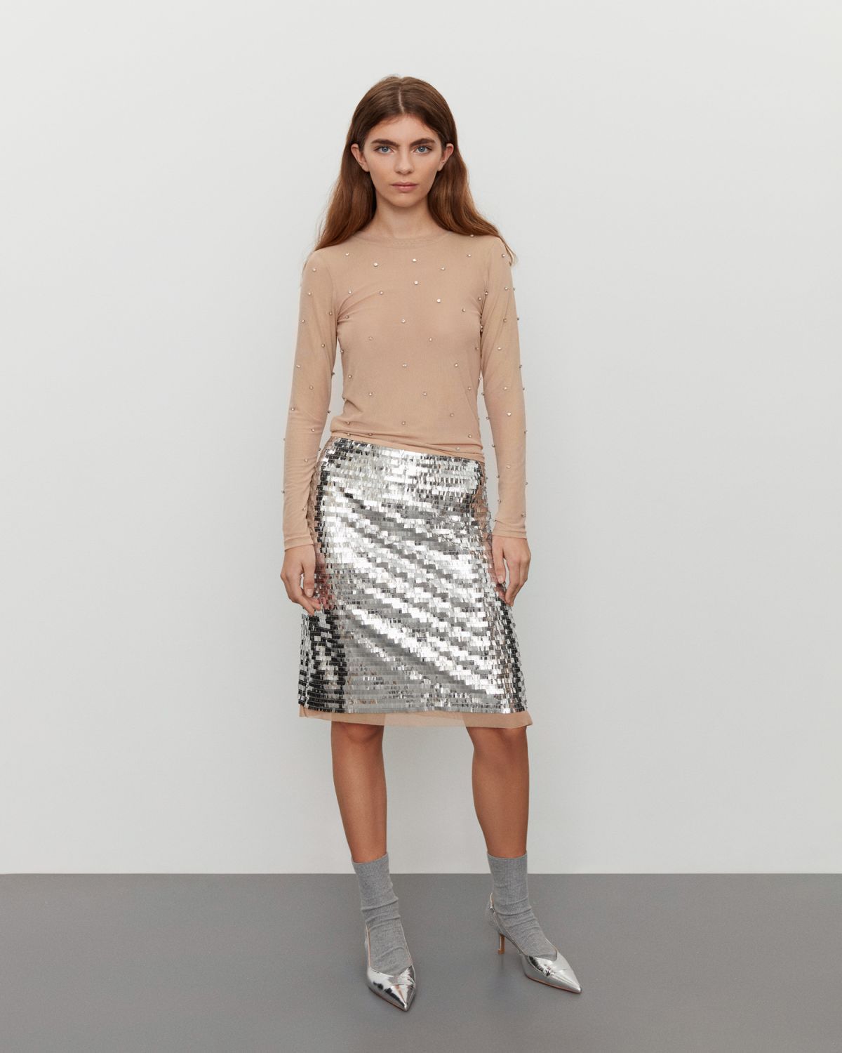 Sofie Schnoor WOMEN BIRGITTESW SKIRT Skirt 8037 Silver