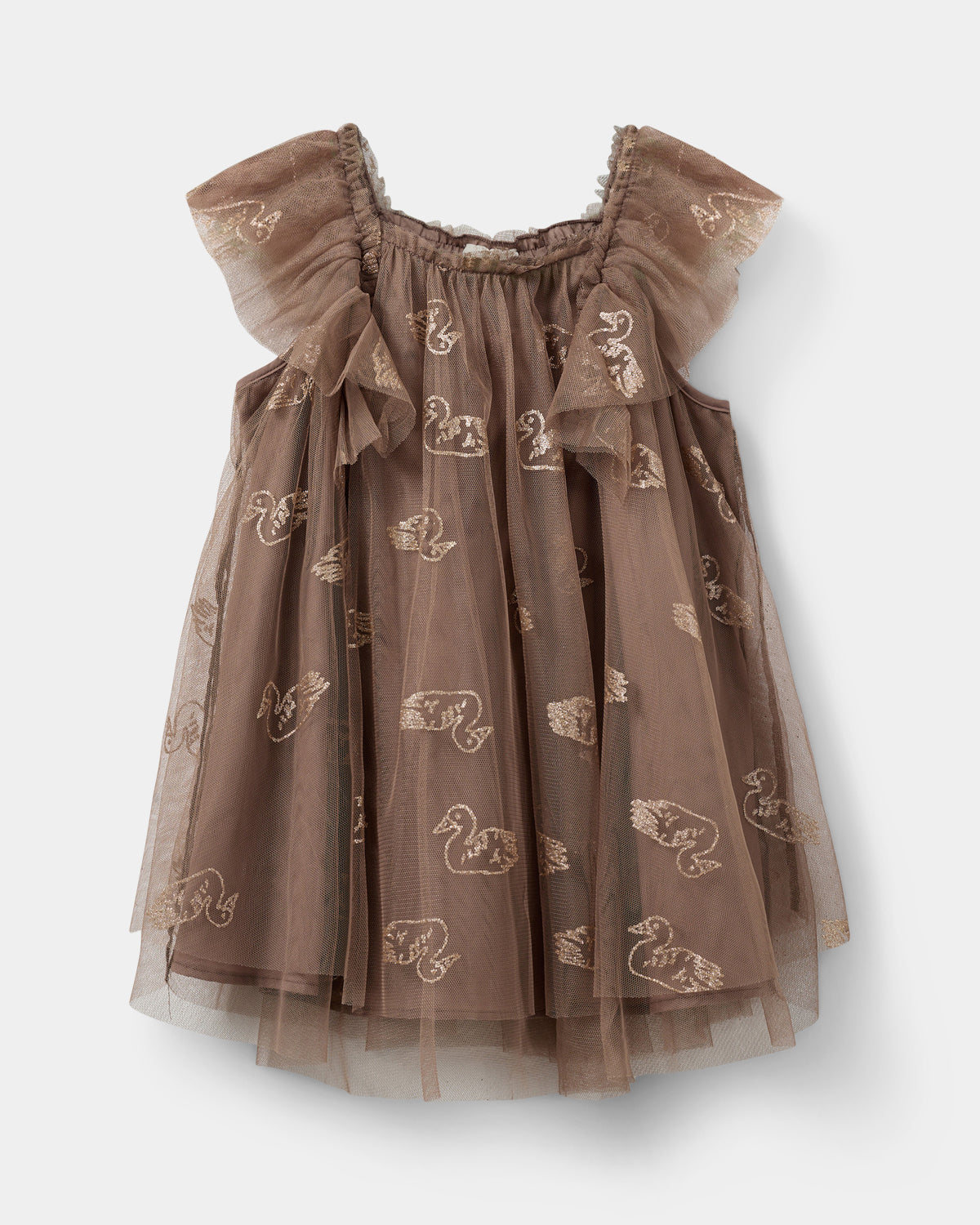 Sofie Schnoor KIDS BLOSSOMSK DRESS Dress 7125 Brown