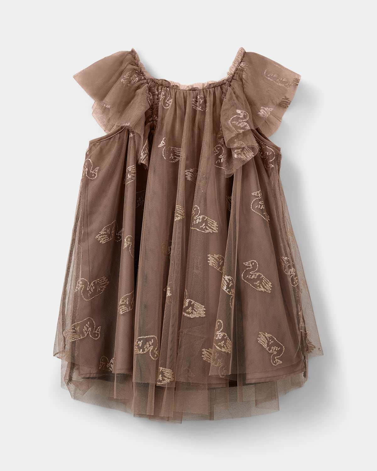 Sofie Schnoor KIDS BLOSSOMSK DRESS Dress 7125 Brown