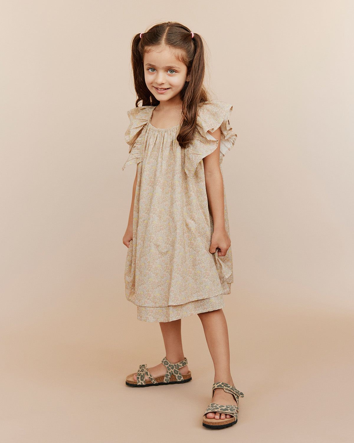 Sofie Schnoor KIDS BLOSSOMSK KJOLE Kjole 4116 Rose w Yellow