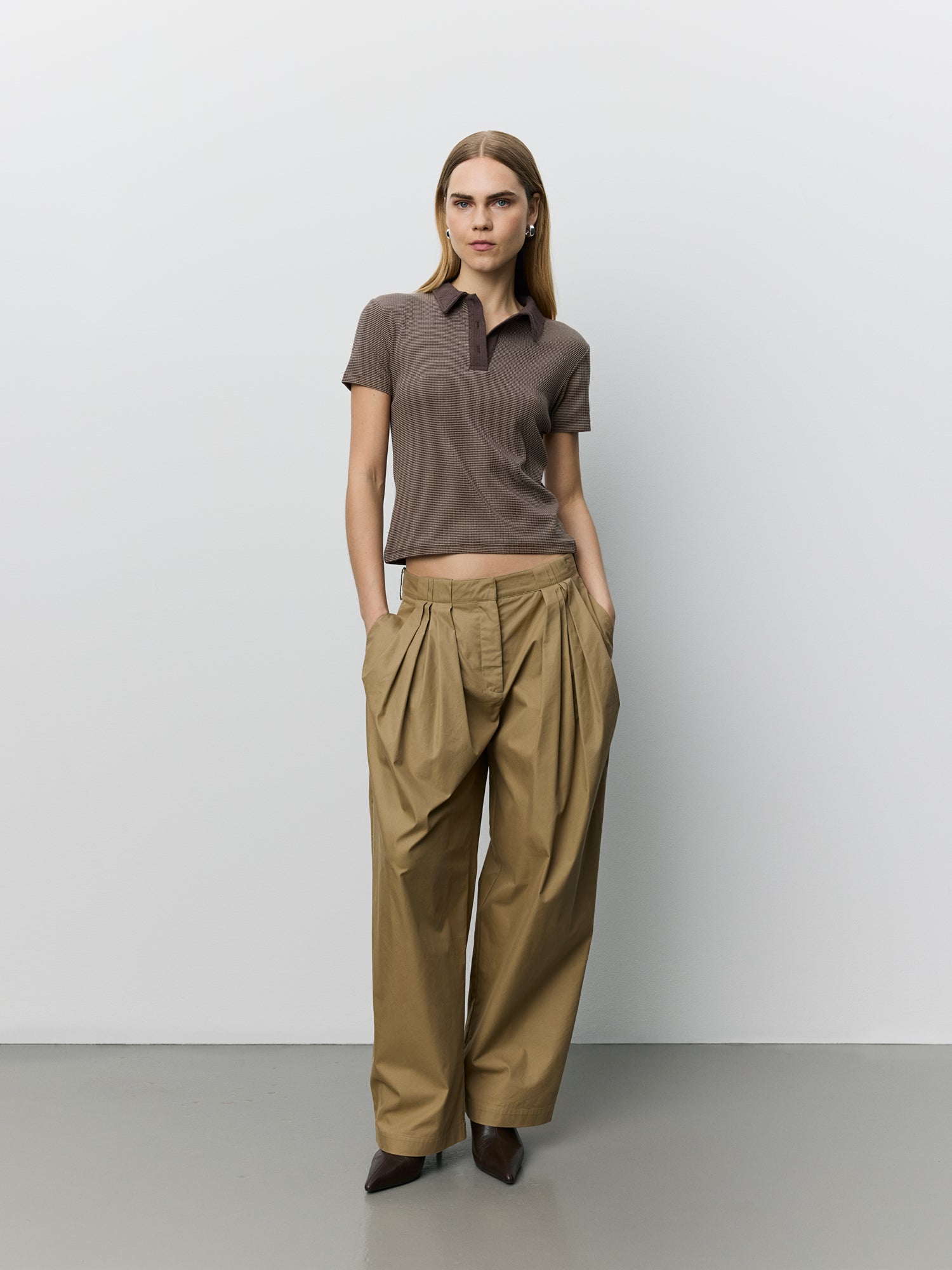 Sofie Schnoor WOMEN CALISTASW POLO T-SHIRT T-shirt 7113 Brown Striped