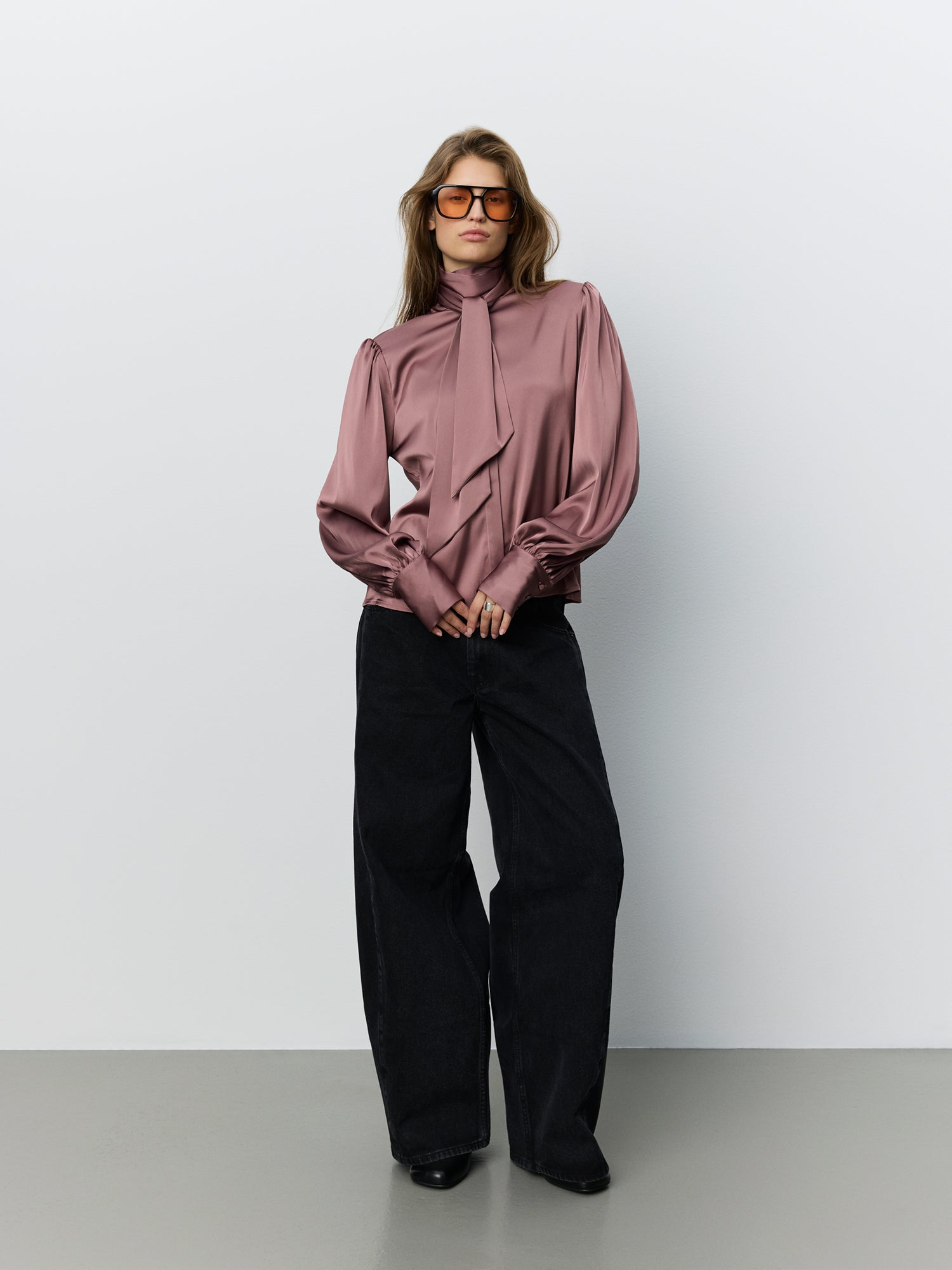 Sofie Schnoor WOMEN CARINASW SATIN SKJORTE Bluse 7172 Dusty Plum