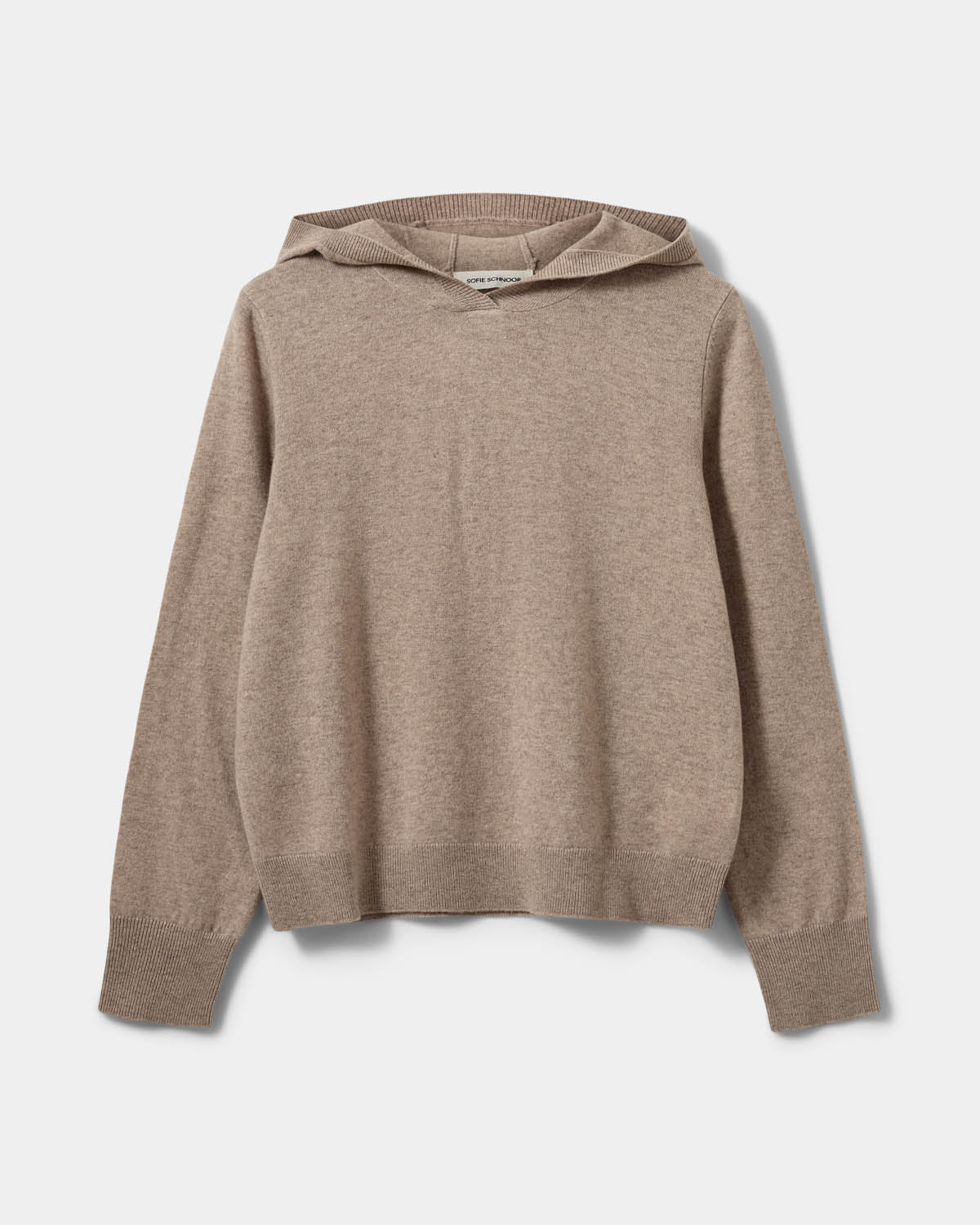 Sofie Schnoor WOMEN CASSIESW KNIT HOODIE Hættetrøje 7071 Brown melange