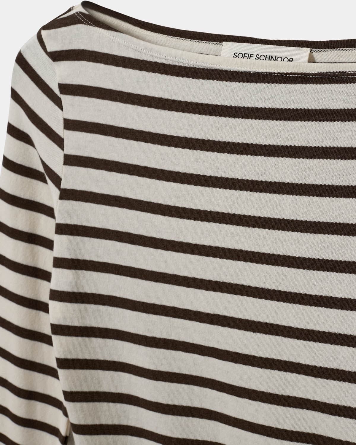 Sofie Schnoor WOMEN CECESW LANGÆRMET T-SHIRT T-shirt lang ærmet 7113 Brown Striped