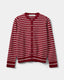 CISSESW STRIPE CARDIGAN - Red Striped