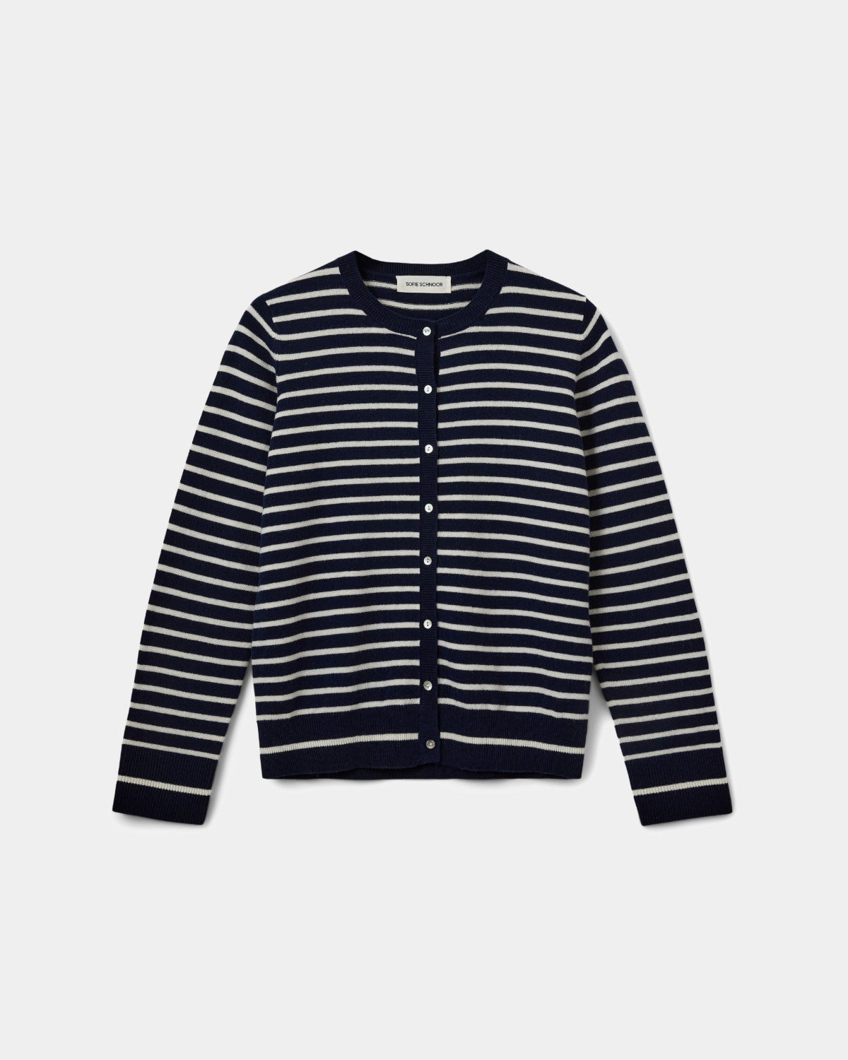 Sofie Schnoor WOMEN CISSESW STRIBET CARDIGAN Cardigan 5093 Dark Blue striped