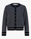 CISSESW STRIPE CARDIGAN - Dark Blue striped