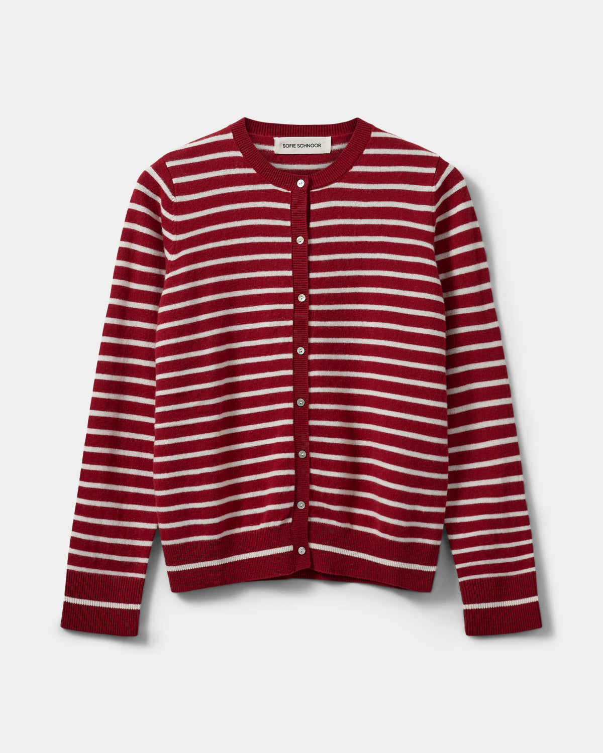 Sofie Schnoor WOMEN CISSESW STRIPE CARDIGAN Cardigan 4139 Red Striped