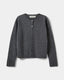 CISSESY CARDIGAN - Dark grey melange