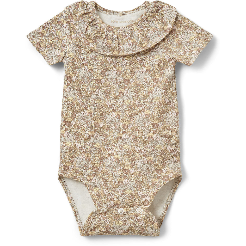 Sofie Schnoor BABY DICTESB BODYSTOCKING Bodystocking 4116 Rose w Yellow