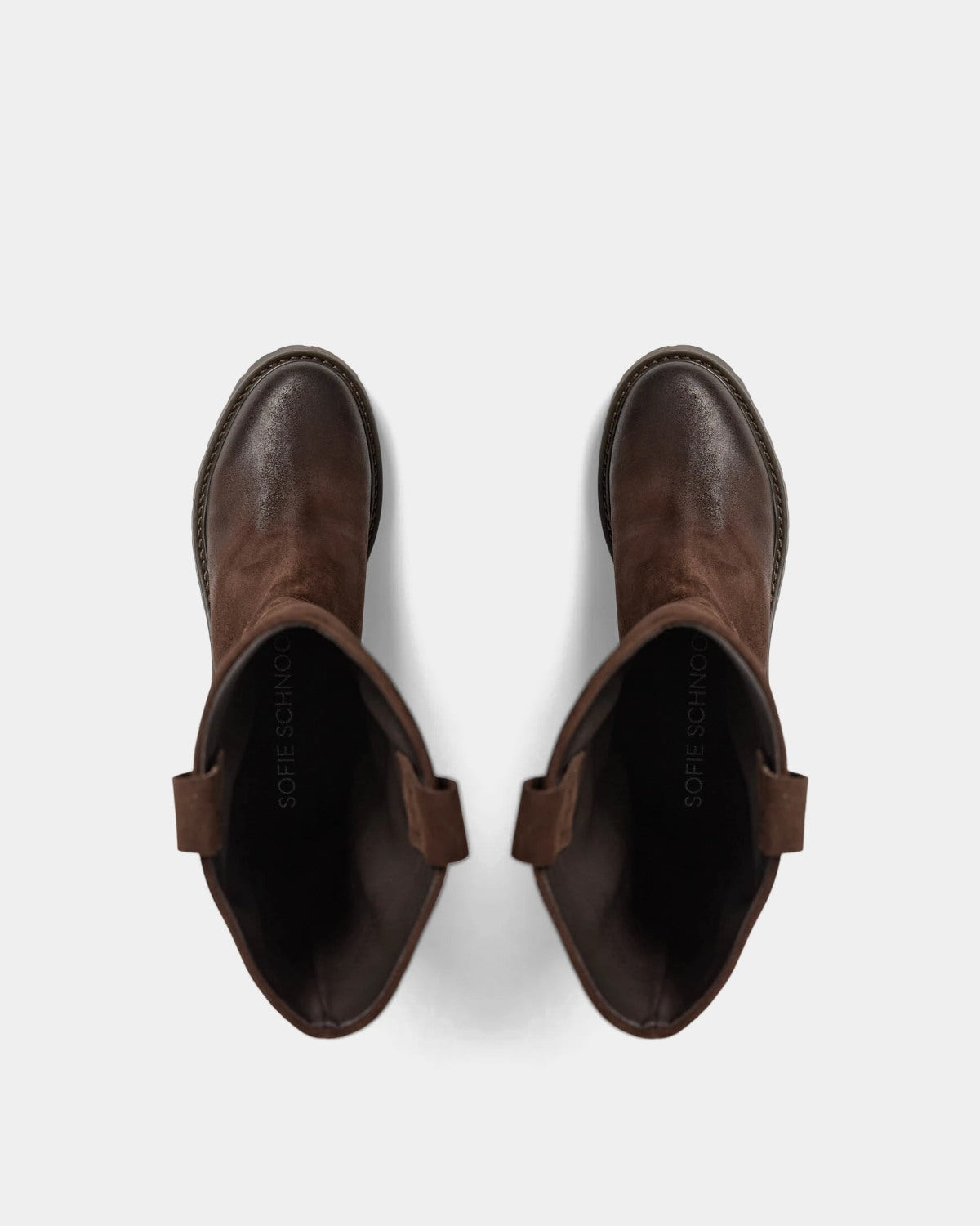 Sofie Schnoor WOMEN DITTESW LANG RUSKINDSSTØVLE Støvle 7025 Dark brown