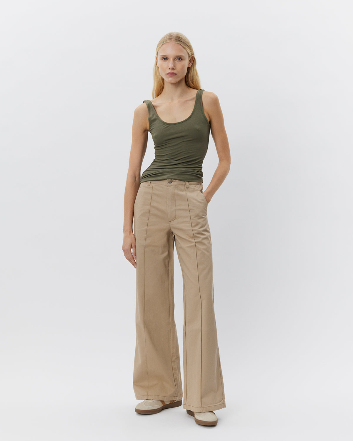 Sofie Schnoor WOMEN DIZASW TOP Top 3061 Army Green