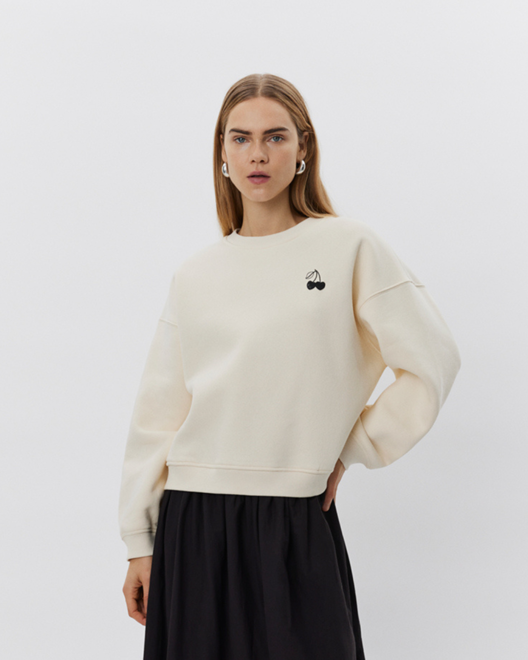 Sofie Schnoor WOMEN ELISW SWEATSHIRT Sweatshirt 0109 Off White