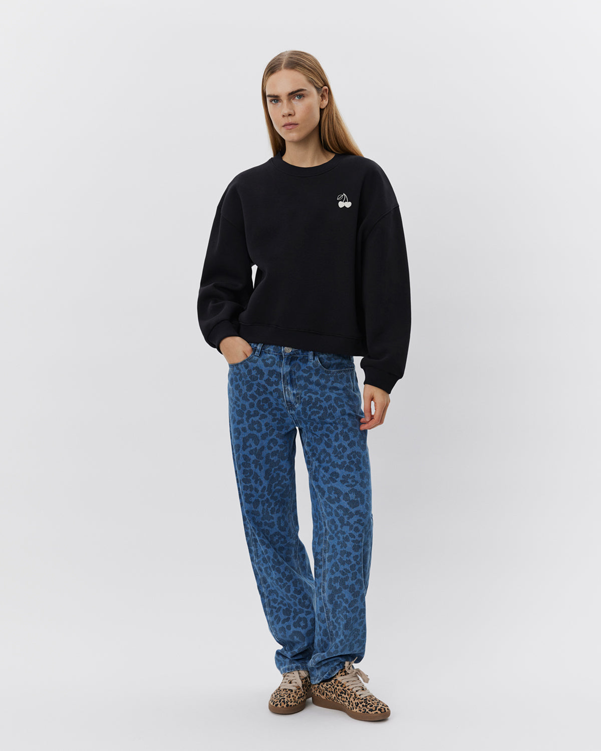 Sofie Schnoor WOMEN ELISW SWEATSHIRT Sweatshirt 1015 Washed black