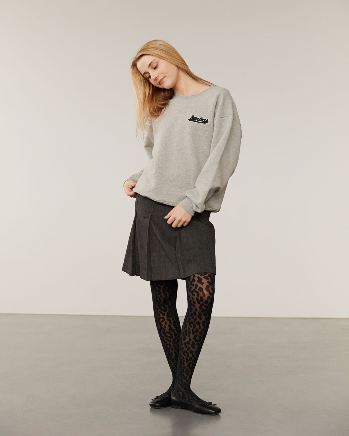 Sofie Schnoor YOUNG ELISY SWEATSHIRT Sweatshirt 8010 Grey melange