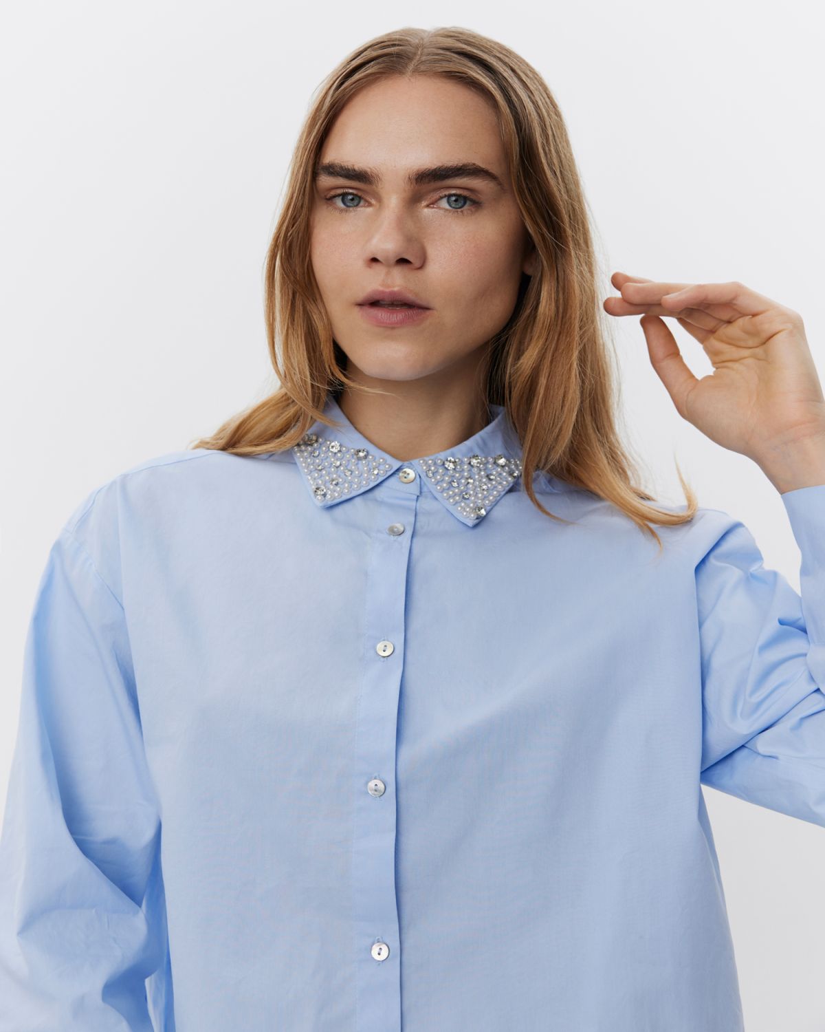 Sofie Schnoor WOMEN ELLIDASW SHIRT Shirt 5089 Ice Blue