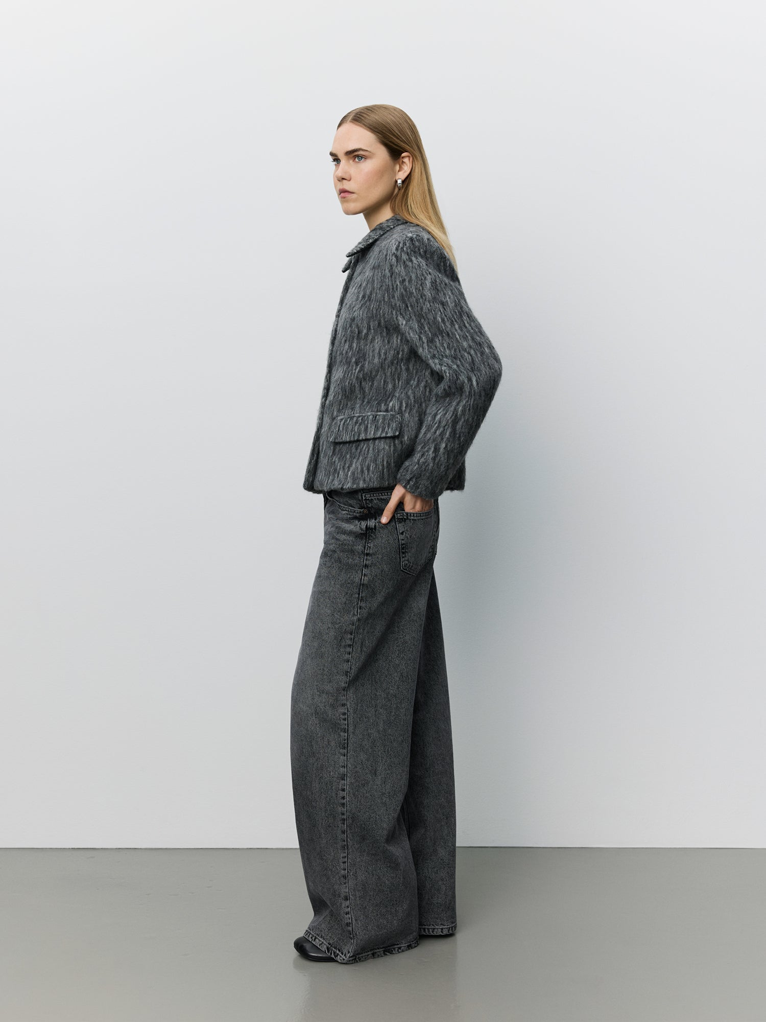 Sofie Schnoor WOMEN ELLYSW KORT BLAZER Blazer 8011 Dark grey melange
