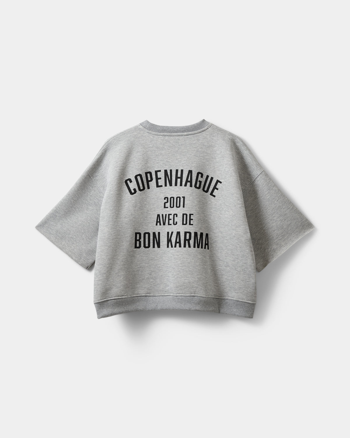 Sofie Schnoor WOMEN ELOISESW KORTÆRMET SWEATSHIRT Sweatshirt 8000 Grey Melange