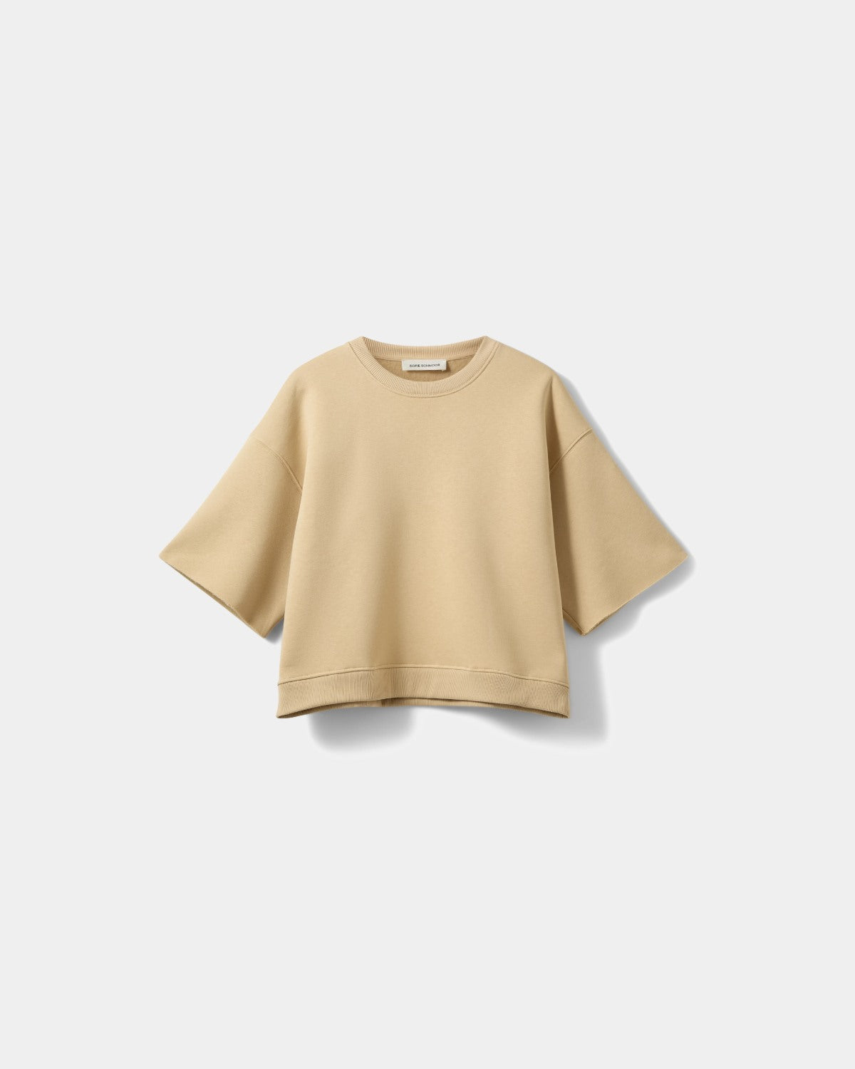 Sofie Schnoor WOMEN ELOISESW KORTÆRMET SWEATSHIRT Sweatshirt 7161 Pale Khaki
