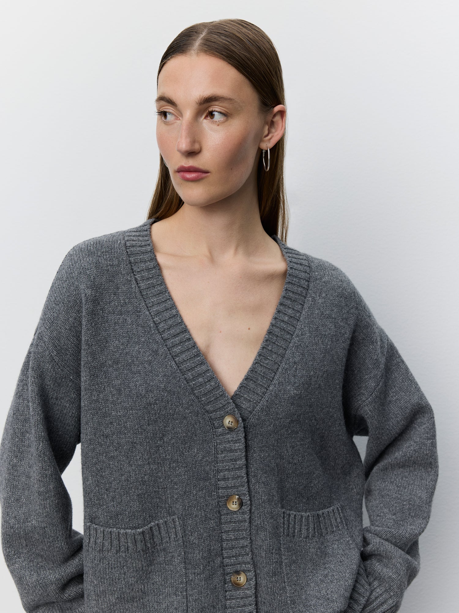 Sofie Schnoor WOMEN ELOWENSW KNIT CARDIGAN Cardigan 8000 Grey Melange