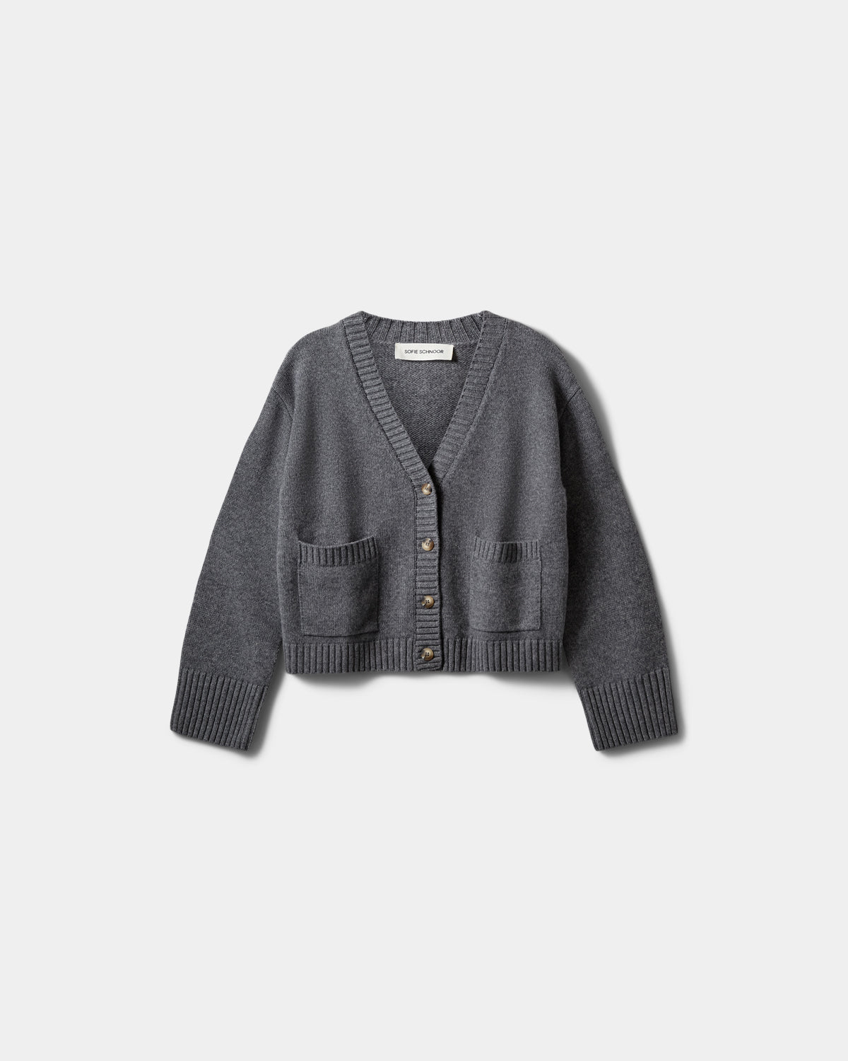 Sofie Schnoor WOMEN ELOWENSW KNIT CARDIGAN Cardigan 8000 Grey Melange