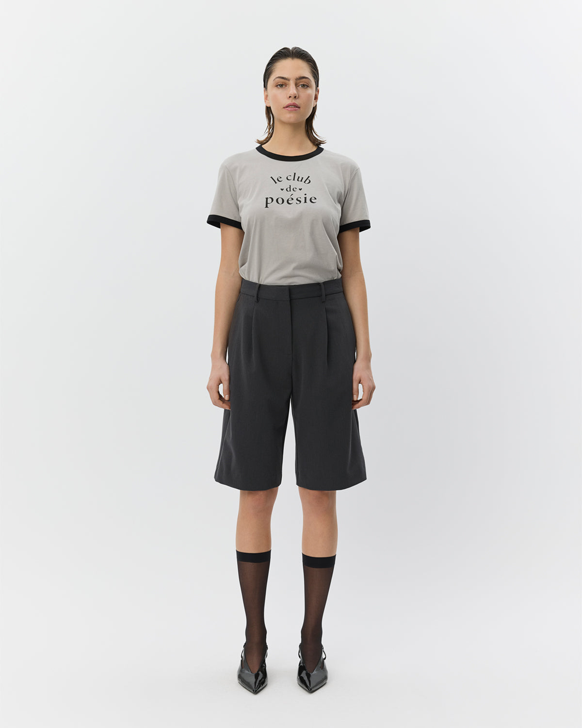 ELSASW BERMUDA SUITING SHORTS Shorts - 8008 Dark grey | Sofie Schnoor
